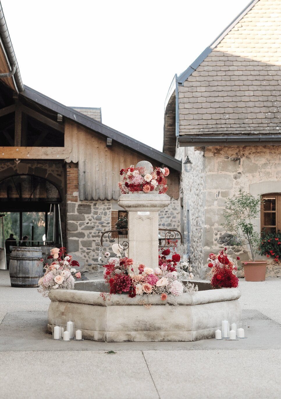fontaine fleurie